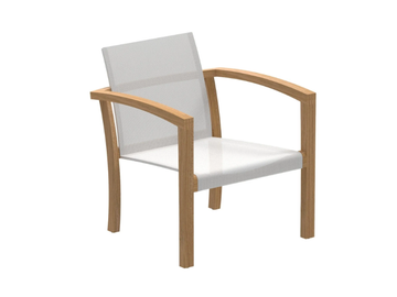 XQI - Garden teak easy chair with armrests by Royal Botania - view 2